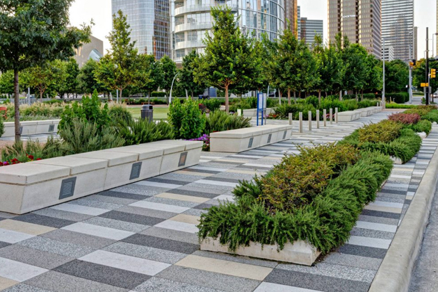 Commercial Landscaping Planter And Benches By Artform Construction Ltd