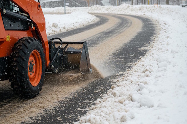 Parking Lot Sanding And Salting